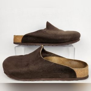 Tatami By Birkenstock Brown Suede Leather Clogs Made In Germany Womens 38 US 7